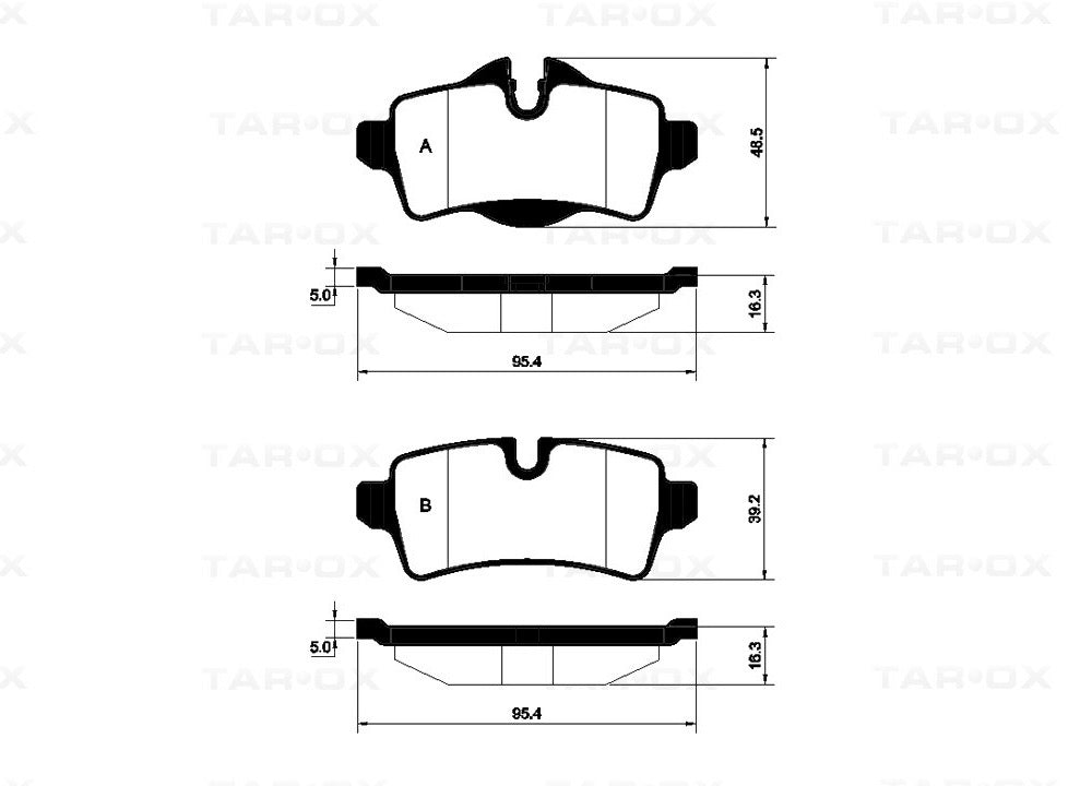 MINI (R56/R57/R58/R59) Rear TAROX Brake Pads Lucas – Strada