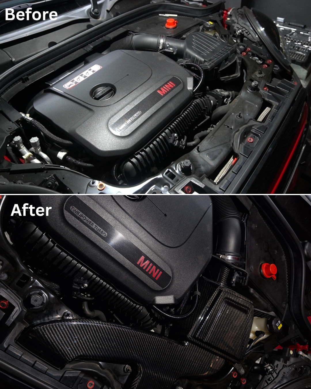 MiniTorque F56 carbon fibre intake kit