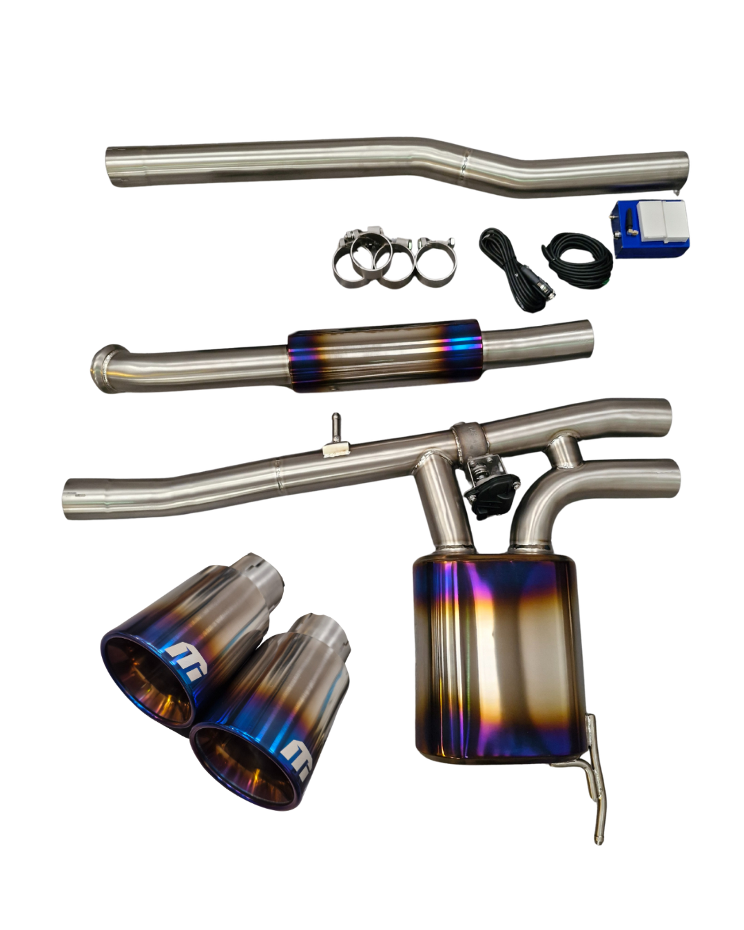 MiniTorque F56 titanium cat-back with valve